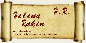 Helena Rakin vizit kartica
